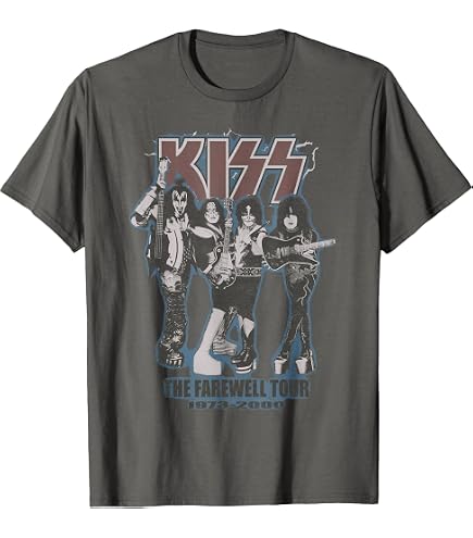 Amazon.com: KISS - Rock and Roll Over Vintage T-Shirt Small